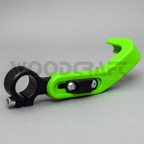Woodcraft Racing Hand / Brake Lever Guard Assembly - Right Side - Green