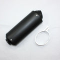 38mm Matt BK Alloy Exhaust Muffler + Clamp 125c 140cc 150cc Pit Trail Dirt Bike