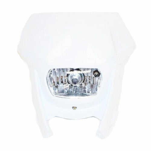 White Rec Reg Head Light Lamp + Strip Pit Trail Dirt Motrocycle Motorcross Bike