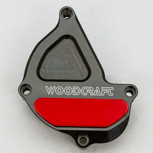 Yamaha 2017-18 FZ10 Woodcraft Ignition Trigger Engine Cover Protector Red Pad
