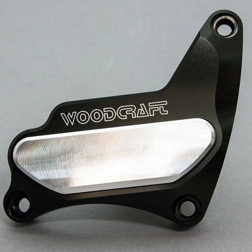 Suzuki 2001-08 Gsxr 1000 Woodcraft Rhs Crank Cover Engine Protector - Silver Pad