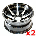 Pair 25X8 - 12 12" Inch Front Alloy Wheel Rim Quad Dirt Bike ATV Buggy UTV