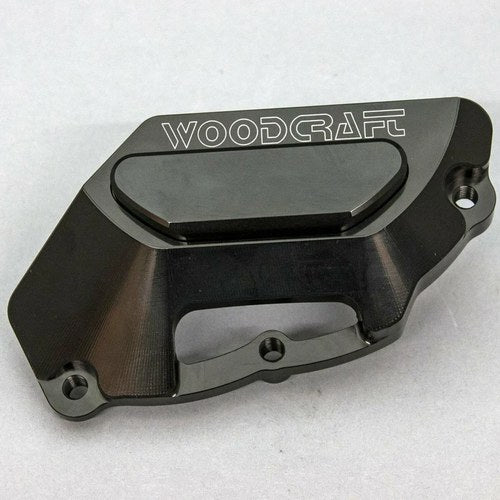Aprilia 2009-23 RSV4 Woodcraft Lhs Engine Stator Cover Protector - Black Plate