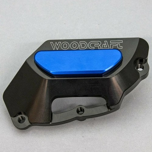 Aprilia 11-23 Tuono V4 Woodcraft Lhs Engine Stator Cover Protector - Blue Plate