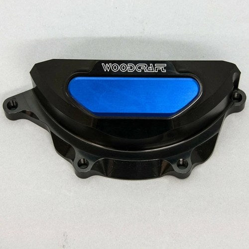 Yamaha 2015-2017 FJ-09 Woodcraft Lhs Engine Stator Cover Protector - Blue Plate
