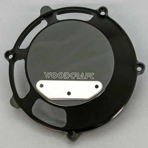 Ducati 2002-2004 998 R S Woodcraft Clutch Cover Engine Protector - Steel Plate