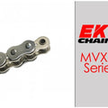 EK MVXZ2-525 Motorcycle Chain 130 Links Tensile Strength 9300 lbs Natural