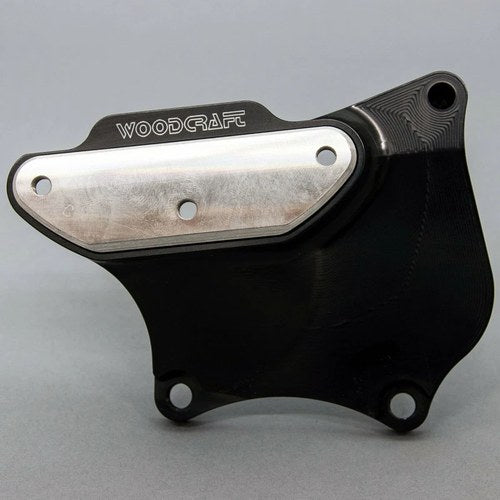 Kawasaki 2009-2025 ZX6R Woodcraft Right Side Case Cover Protector - Steel Plate