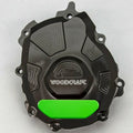 Yamaha 2015-25 R1 R1M R1S Woodcraft Left Side Engine Stator Cover - Green Plate