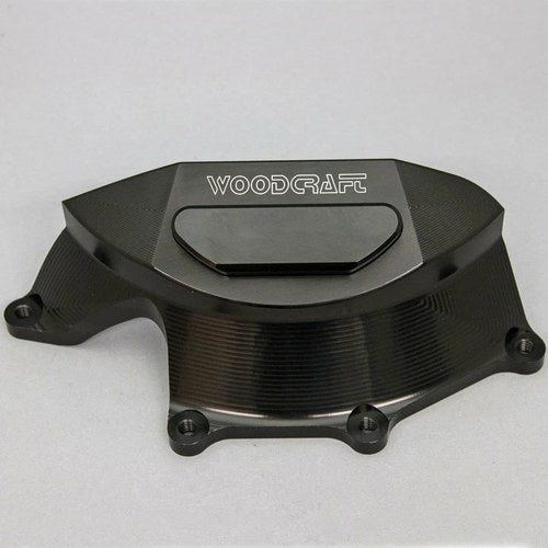 Aprilia 2011-2024 Tuono V4 Woodcraft Clutch Cover Engine Protector - Black Plate