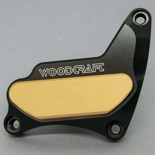 Suzuki 1996-2005 Gsxr 750 Woodcraft Rhs Crank Cover Engine Protector - Gold Pad