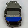 Triumph 2013-17 Daytona 675 Woodcraft Crank / Ignition Trigger Cover - Blue Pad