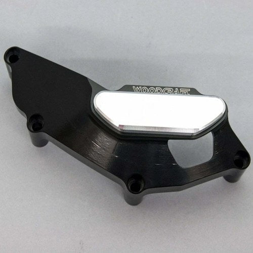 Yamaha 2015-2017 FZ07 Woodcraft Lhs Engine Stator Cover Protector - Silver Plate