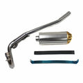 Gold Exhaust Pipe Muffler System 90cc 110cc 125cc 140cc Pit Pro Dirt Bike