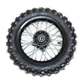 Black 2.50 - 10 10" Inch Front Wheel Rim + Knobby Tyre Tire Pit Pro Dirt Bike