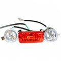 12V Pair Head Light Lamp & Tail Light 110cc 125cc Bull Farm Quad Dirt Bike ATV