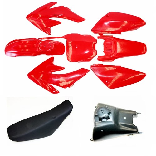 Red Fairing Fender Guard + Seat+ Fuel Tank CRF70 150cc Pit Pro Dirt Bike