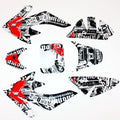 Famous Decals Graphics Sticker Kit CRF50 Style Fairing Pit Pro Trail Dirt Bike