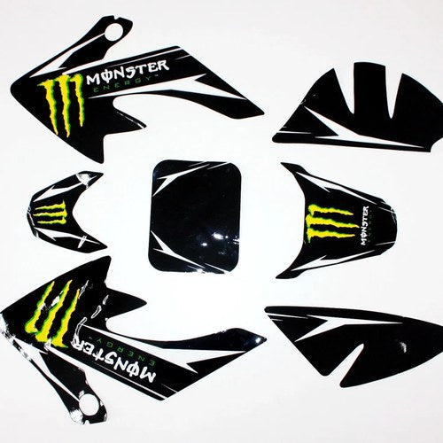 Monster Decals Graphics Sticker Kit CRF50 Style Fairing Pit Pro Trail Dirt Bike