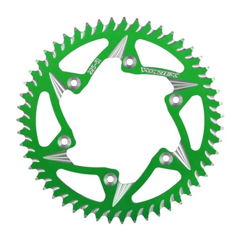 Kawasaki 2003-2023 ZX6R Vortex CAT5 Aluminum 520 Rear Sprocket 47 Green