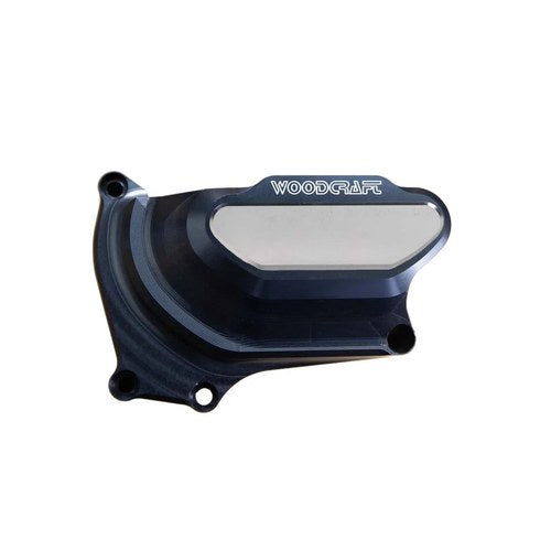 Yamaha 2018-25 MT-07 Woodcraft Right Side Water Pump Engine Cover - Silver Plate