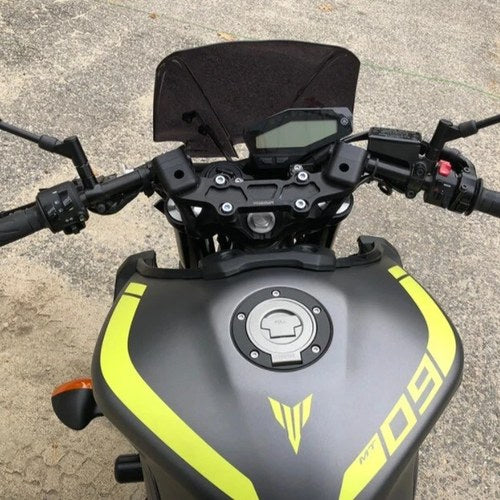 Yamaha 2022-2023 Xsr 900 Woodcraft 1.5" Clipon Adapter Plate With Black Bars
