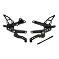 Kawasaki 2009-2012 ZX6R Driven TT Rearset - Adjustable - STANDARD/GP