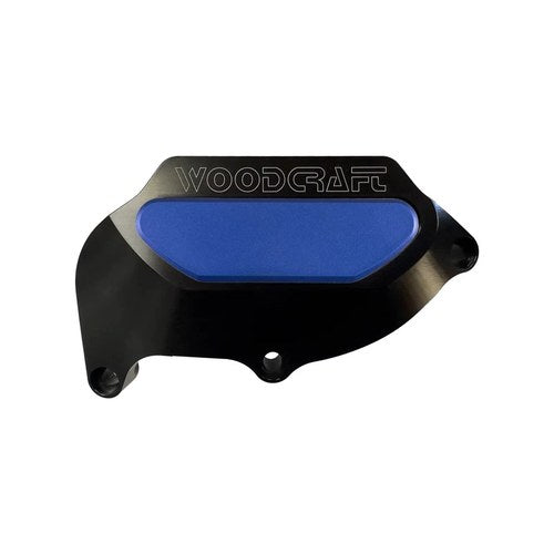 Aprilia 2021-2024 RSV4 Woodcraft Racing Stator Cover Protector - Blue Plate