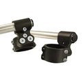 Woodcraft Racing 39mm 3 Piece Clipon Handlebar Kit With 1.5" Inch Rise - Silver