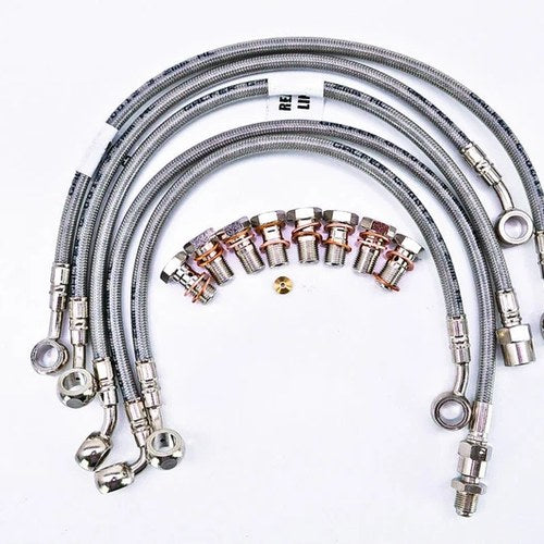 Triumph 2013-16 Street Triple ABS Gbrakes Front / Rear Braided Brake Line Kit