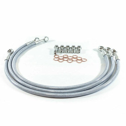 Yamaha 2007-10 XV 1700 Road Star / Midnight Gbrakes Braided Front Brake Line Kit