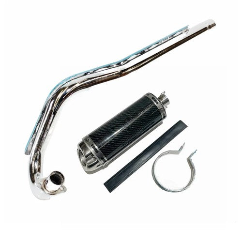 Exhaust Pipe Carton Fibre Look Muffler System 125cc 140cc Pitpro Trail Dirt Bike