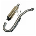 Stainless Steel Exhaust Pipe + Alloy Muffler 200 250cc 300cc Pit Trail Dirt Bike
