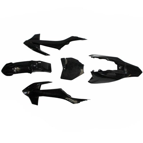 Black Plastics Guard Fairing Fender Kit KTM65 Style 110cc Pit Pro Dirt Bike