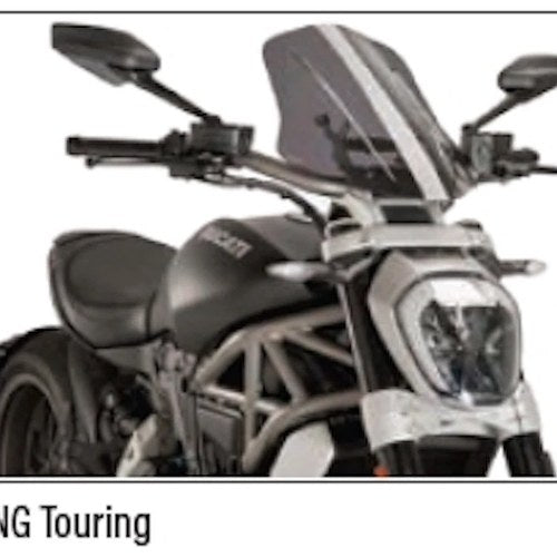 Puig Touring Windscreen Dark Smoke Yamaha MT-10 2022-2023
