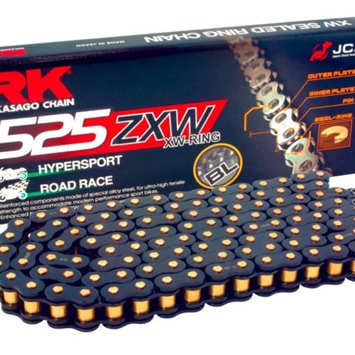 RK Excel BL525ZXW Drive Chain 530 Pitch 10.43K Tensile / Max 1300CC / 220 HP