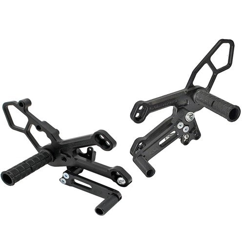 Yamaha 2015-2026 R3 Woodcraft Racing Rearsets -STANDARD SHIFT/FOLDING Toe Pieces