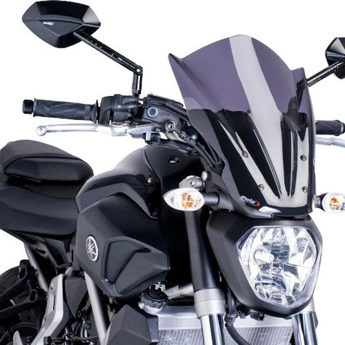 Yamaha 2015-2017 FZ-07 MT-07 Puig Windscreen Naked New Gen Touring Dark Smoke