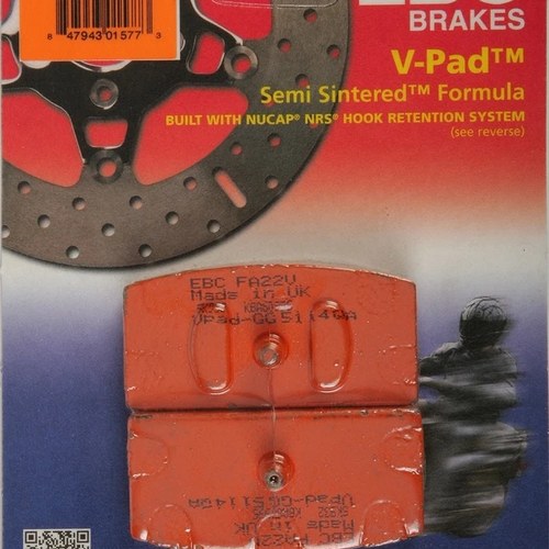Ebc Semi-Sintered V Brake Pads FA22V