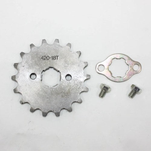 18T Teeth 20mm 420 Chain Front Sprocket Cog Pit Trail Quad Dirt Bike ATV Buggy
