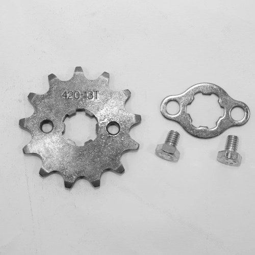 13T Teeth 17mm 420 Chain Front Sprocket Cog Pit Trail Quad Dirt Bike ATV Buggy