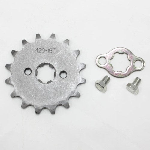 16T Teeth 17mm 420 Chain Front Sprocket Cog Pit Trail Quad Dirt Bike ATV Buggy