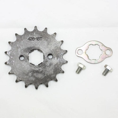 18T Teeth 20mm 428 Chain Front Sprocket Cog Pit Trail Quad Dirt Bike ATV Buggy