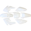 White Plastics Guard Fairing Fender Kit CRF70 150c 160cc Pit Pro Trail Dirt Bike
