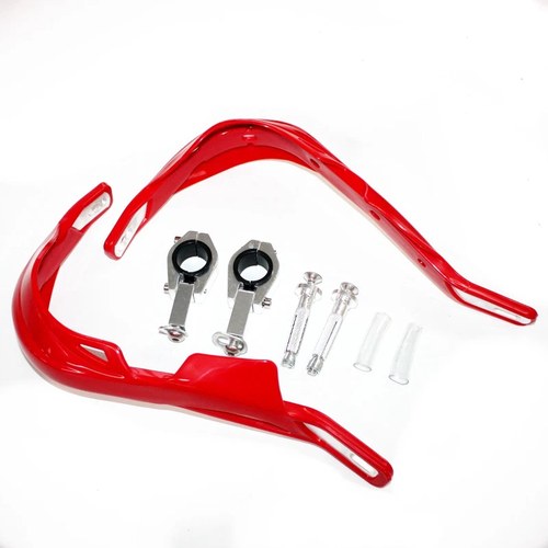 Red Alloy Heavy Duty 28mm Handle Bar Hand Guard Pit Pro Trail Quad Dirt Bike ATV