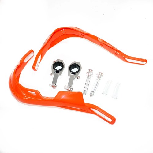 Orange Alloy Heavy Duty 28mm Handle Bar Hand Guard Pit Pro Trail Quad Dirt Bike