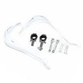 White Alloy Heavy Duty 28mm Handle Bar Hand Guard Pit Pro Trail Quad Dirt Bike