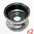 2X Black 19X7.00 - 8 8“ Inch 4 Stud Front Wheel Rim (PB02-D) Quad Dirt Bike A...