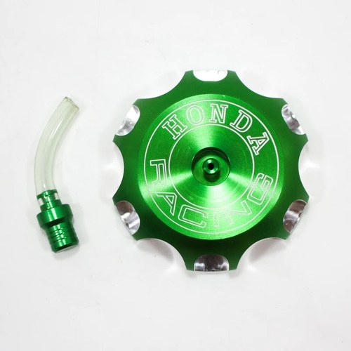 Green Alloy CNC Gas Fuel Petrol Tank Cap CRF250 200cc 250cc Pit Trail Dirt Bike