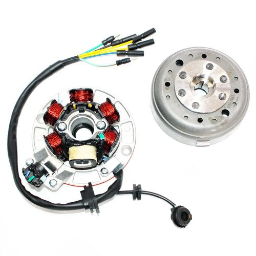 Magneto Stator + Flywheel Set Lifan YX 140cc Kick Start Engine Pit Pro Dirt Bike